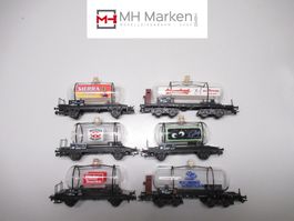 Märklin 94173/44520/44530/44524/44533/+? 6x Glaskesselwagen