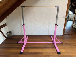 Kinder Turnreck höhenverstellbar Rosa/Grau
