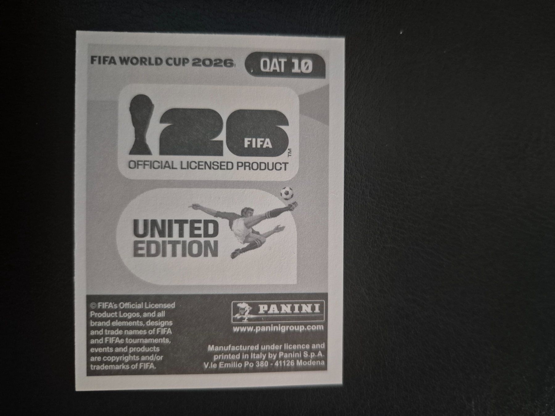 Panini Carte collezionabili: Panini WM 26 QAT 10 – Nuovo (secondo la descrizione) da Rorschacherberg venduto da AJ3108 1