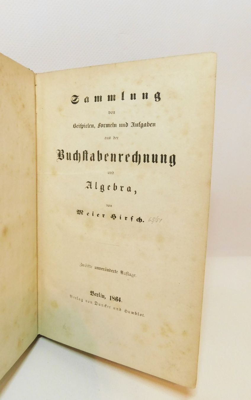 Libri: Antik Buch Sammlung Buchstabenrechnung 1864er – Usato da Emmenbrücke venduto da Ulisse-22 1