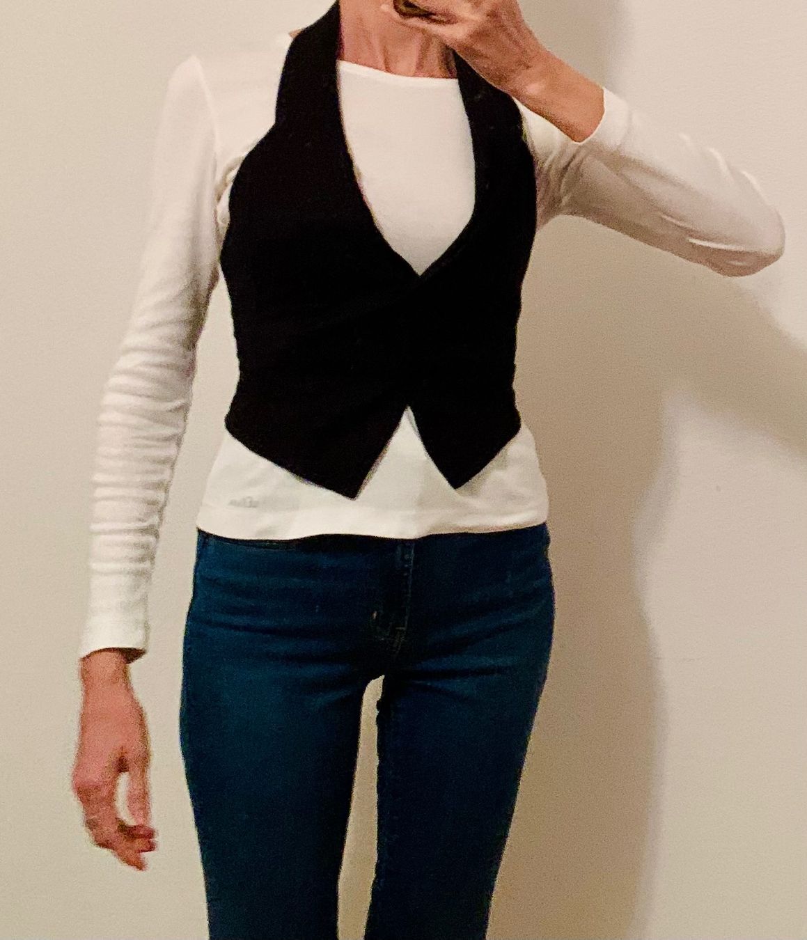 Mango Gilet & Giacche senza maniche: Elegante Weste von Mango, schwarz, Gr. M – Usato da Maienfeld venduto da mar_59mb