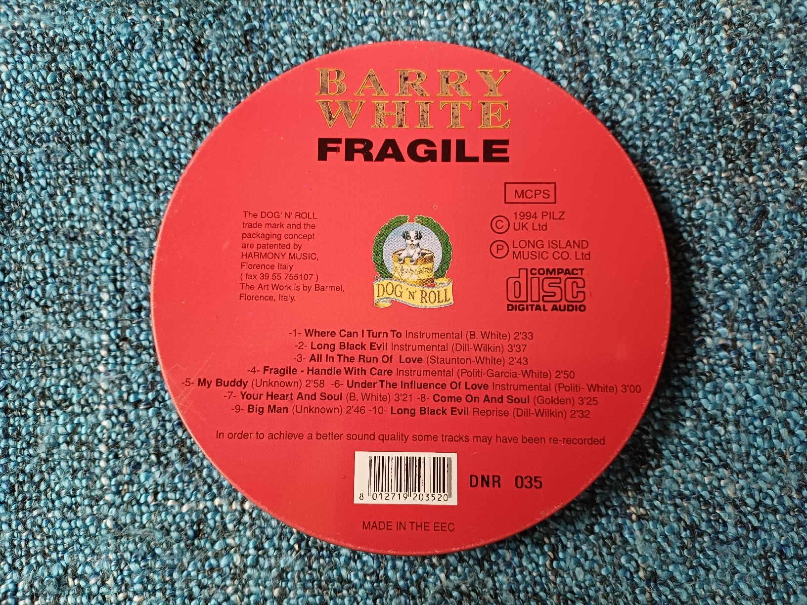 CD: Barry White "Fragile" CD – Usato da Begnins venduto da Drastic-Sound 1