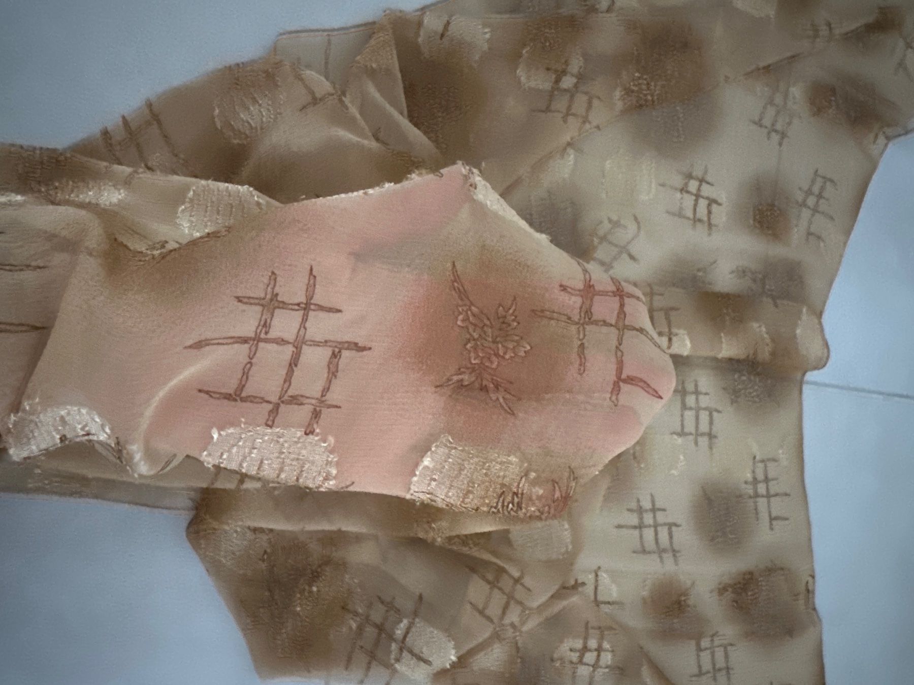 Foulard & Sciarpe: Damen Schal / Tuch beige – Usato da Zug venduto da Hehe 4