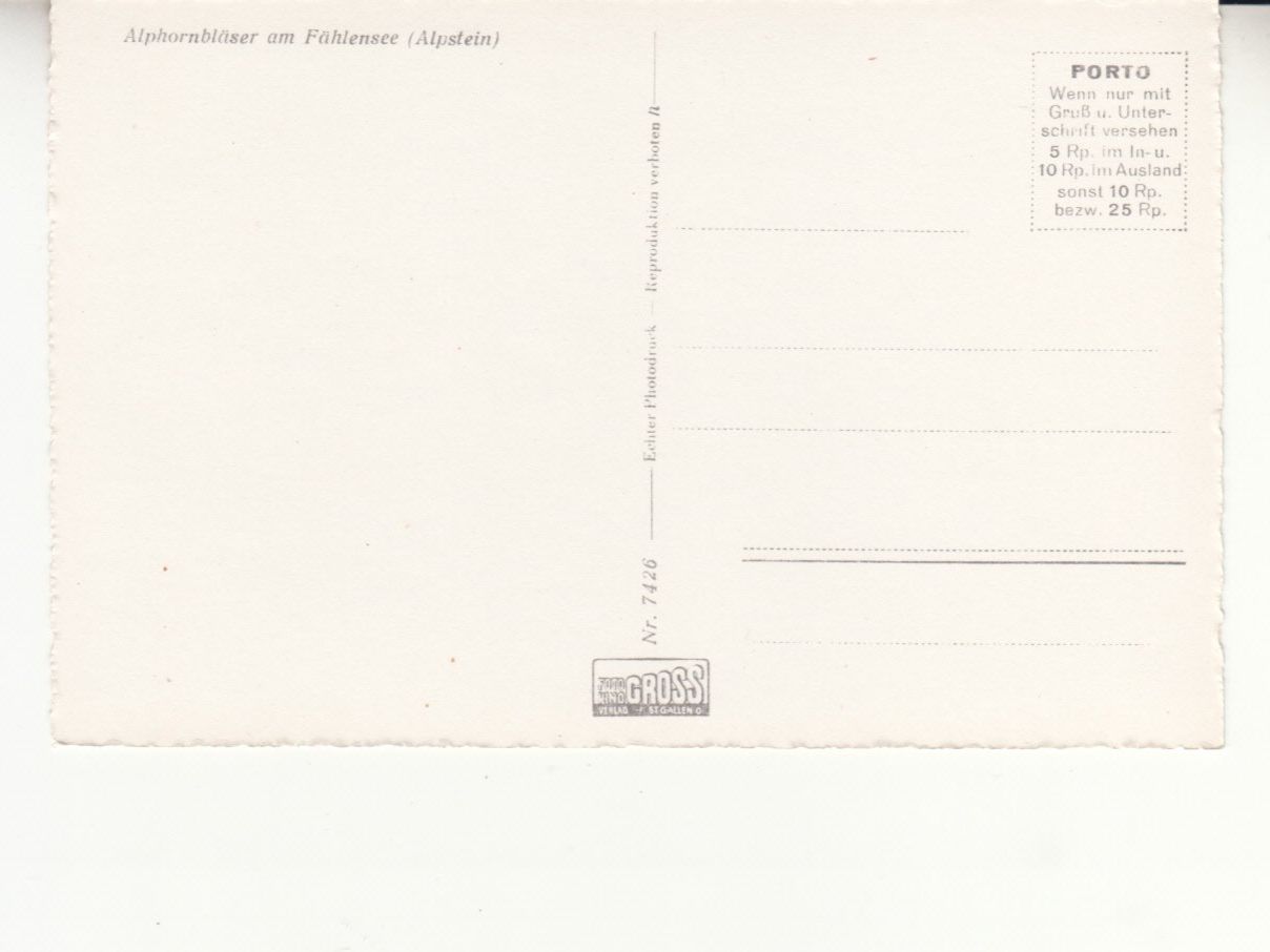 Cartoline postali: Fählensee ca. 1940 – Usato da Bürglen TG venduto da StampGraf 1