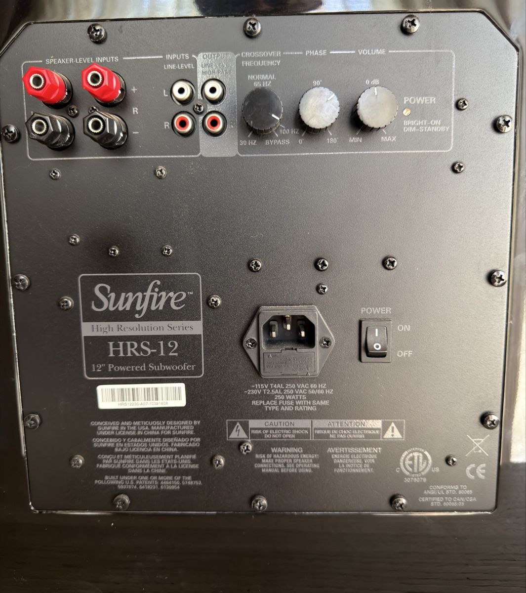 Casse acustiche: Sunfire HRS-12 – Usato da Solothurn venduto da Mc_Clane 3