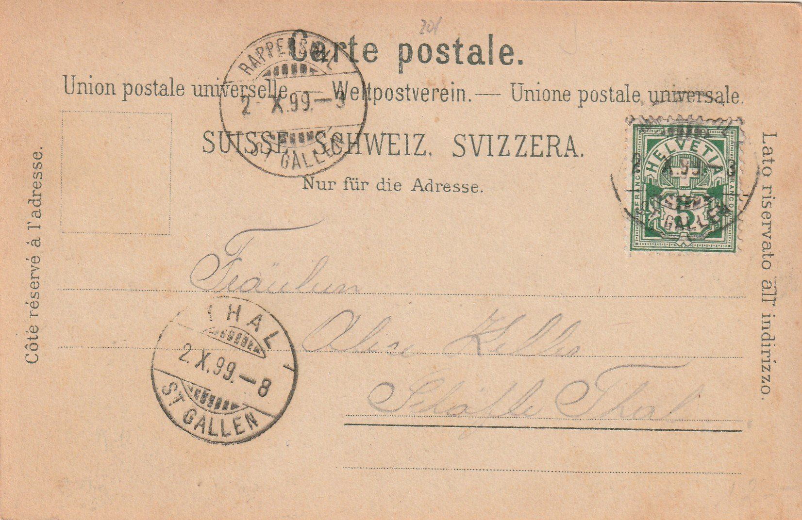 Ansichtskarten: Rapperswil Litho – Gebraucht aus Rorschacherberg von fratovi2 1