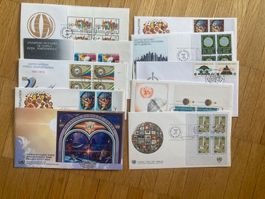 UNO Ersttagsbriefe / First Day Covers – Sammlung 10 Stück –