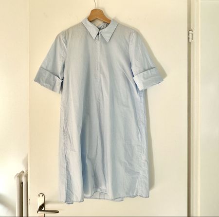 ARKET Hemdblusenkleid in Hellblau, Grösse 36
