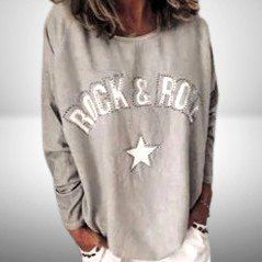 🧡 Rock & Roul: Lässiges Langarm Sweatshirt 🧡💫