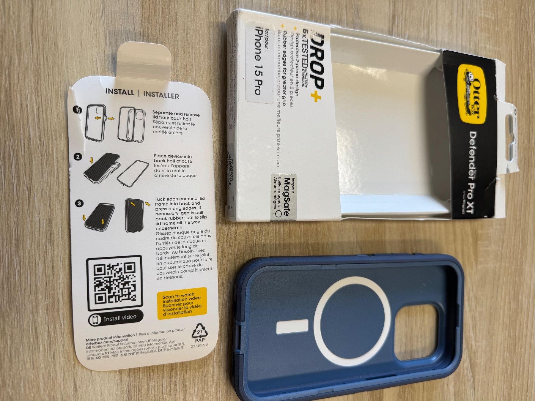 OtterBox Cover & Protezioni schermo: Coque de protection pour iPhone 15 pro – Nuovo e nell'imballaggio originale da Bercher venduto da Berth 1