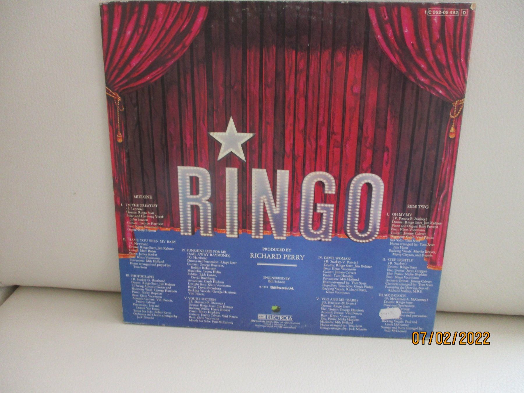 Dischi in vinile: Ringo Starr – Ringo – Usato da Liestal venduto da Disc-Point 2