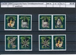 2004 "Christbaumschmuck" - Zusammendruckpaare, ** postfrisch