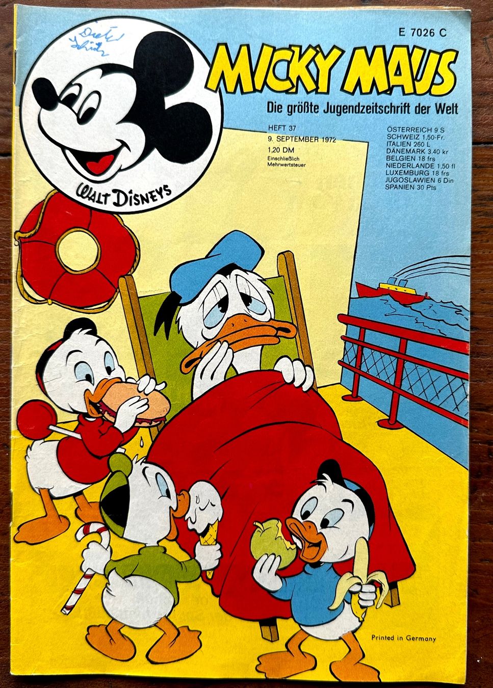 Fumetti: Micky Maus Nr. 37   9.9.1972, hunderte Comics ab 1.- – Usato da Seltisberg venduto da quadartswiss