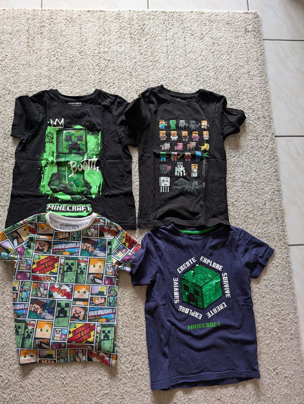 Lotti & Set di vestiti: 4 Minecraft T-Shirts – Usato da Pratteln venduto da mauu