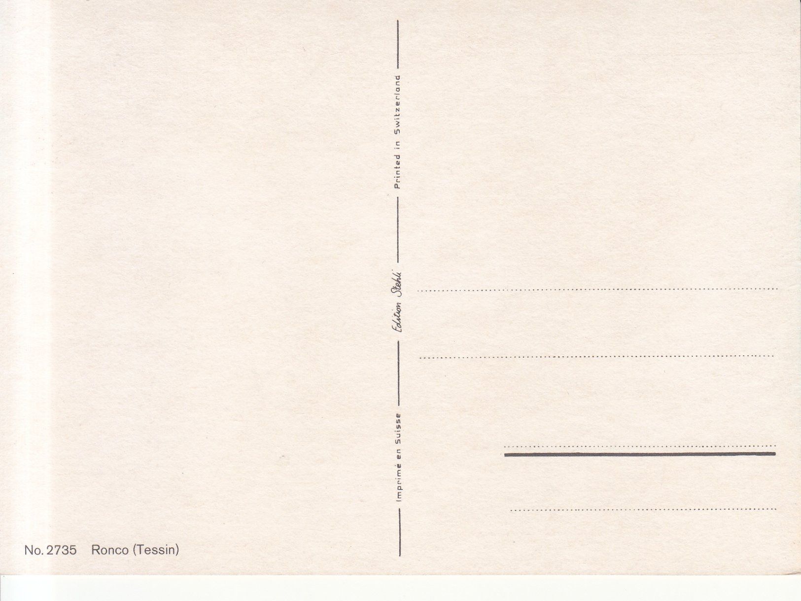 Cartoline postali: Ronco ca. 1970 – Usato da Bürglen TG venduto da StampGraf 1