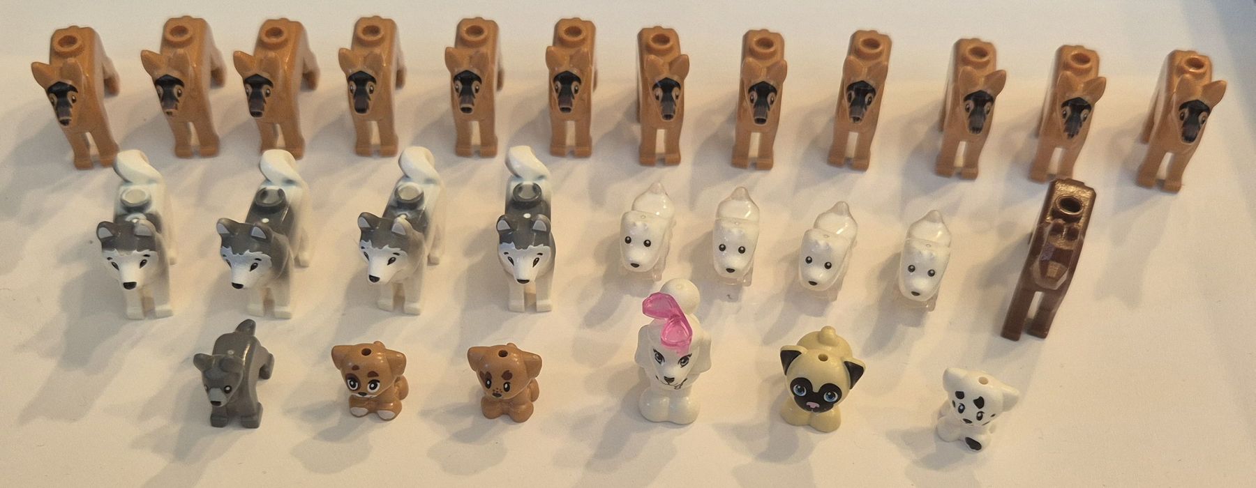Lego Statuette: Süsses Lego Tier Konvolut Hunde – Usato da Russikon venduto da RemosBausteine
