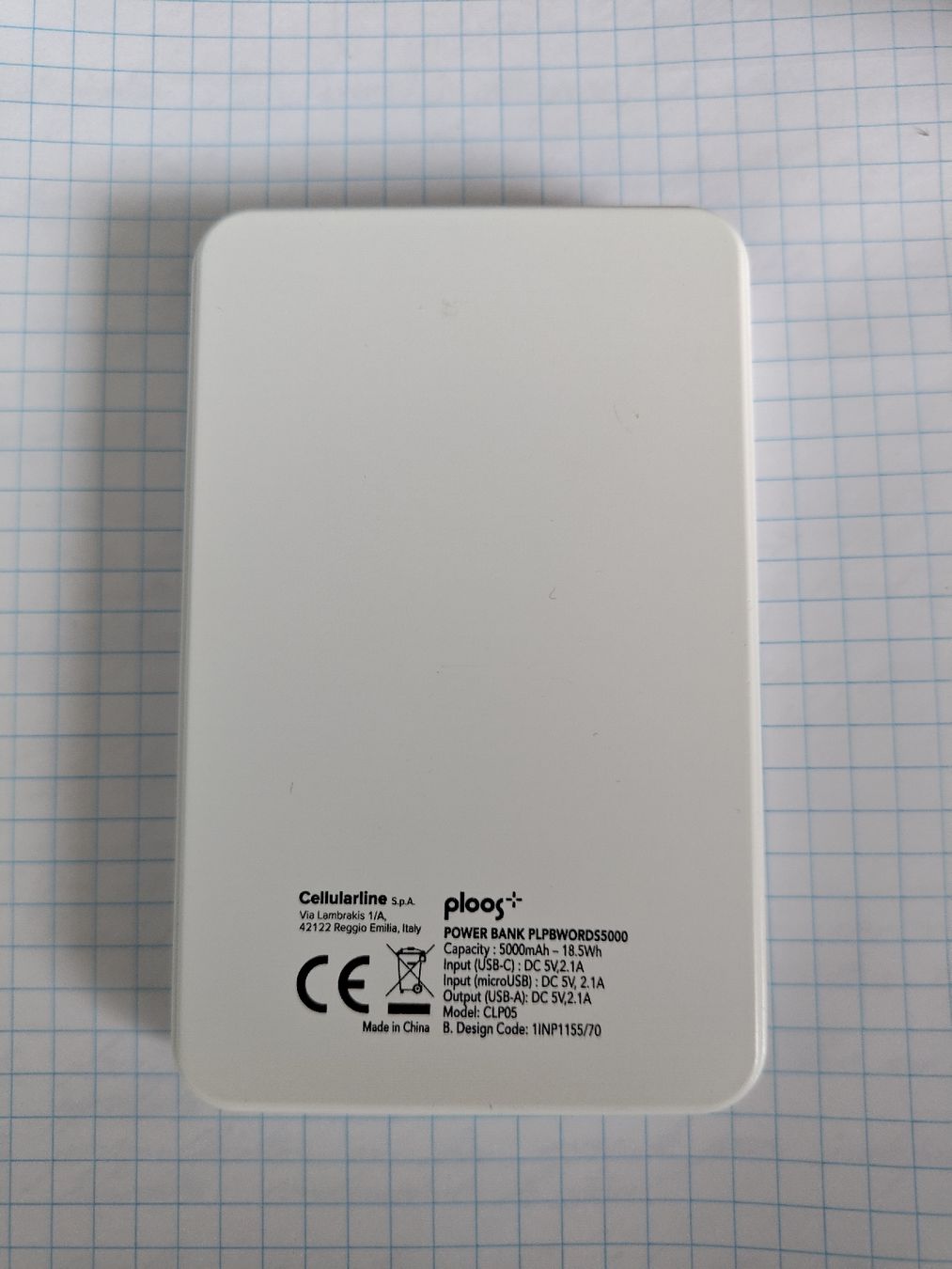 Batterie: Power Bank 5000mAh - 18.5Wh – Usato da Le lignon venduto da Wheel 1