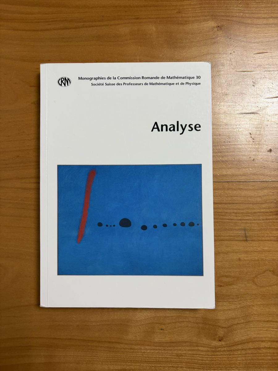 Libri: Livre de Maths d’analyse CRM 30 – Usato da Fribourg venduto da jer_p6kc