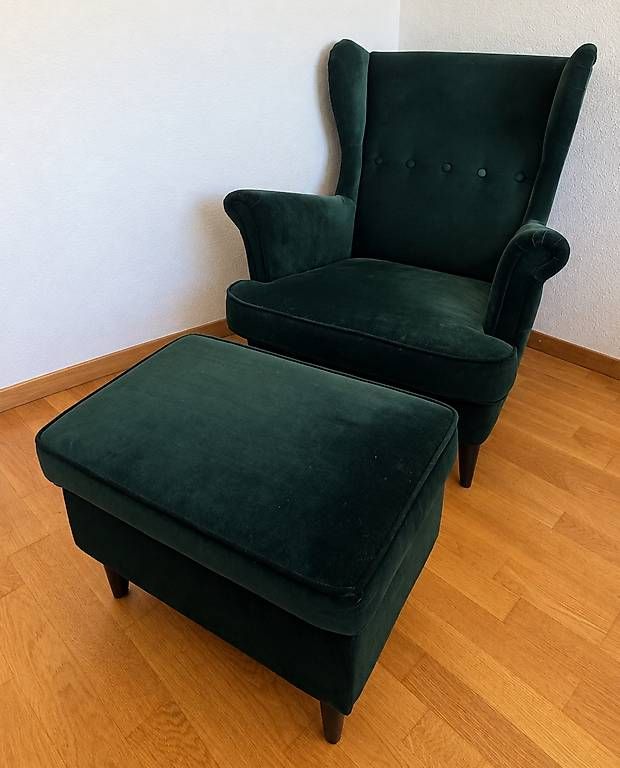 Poltrone: IKEA STRANDMON Ohrensessel mit Hocker – Usato da Rheinfelden venduto da Cimbom1919 2