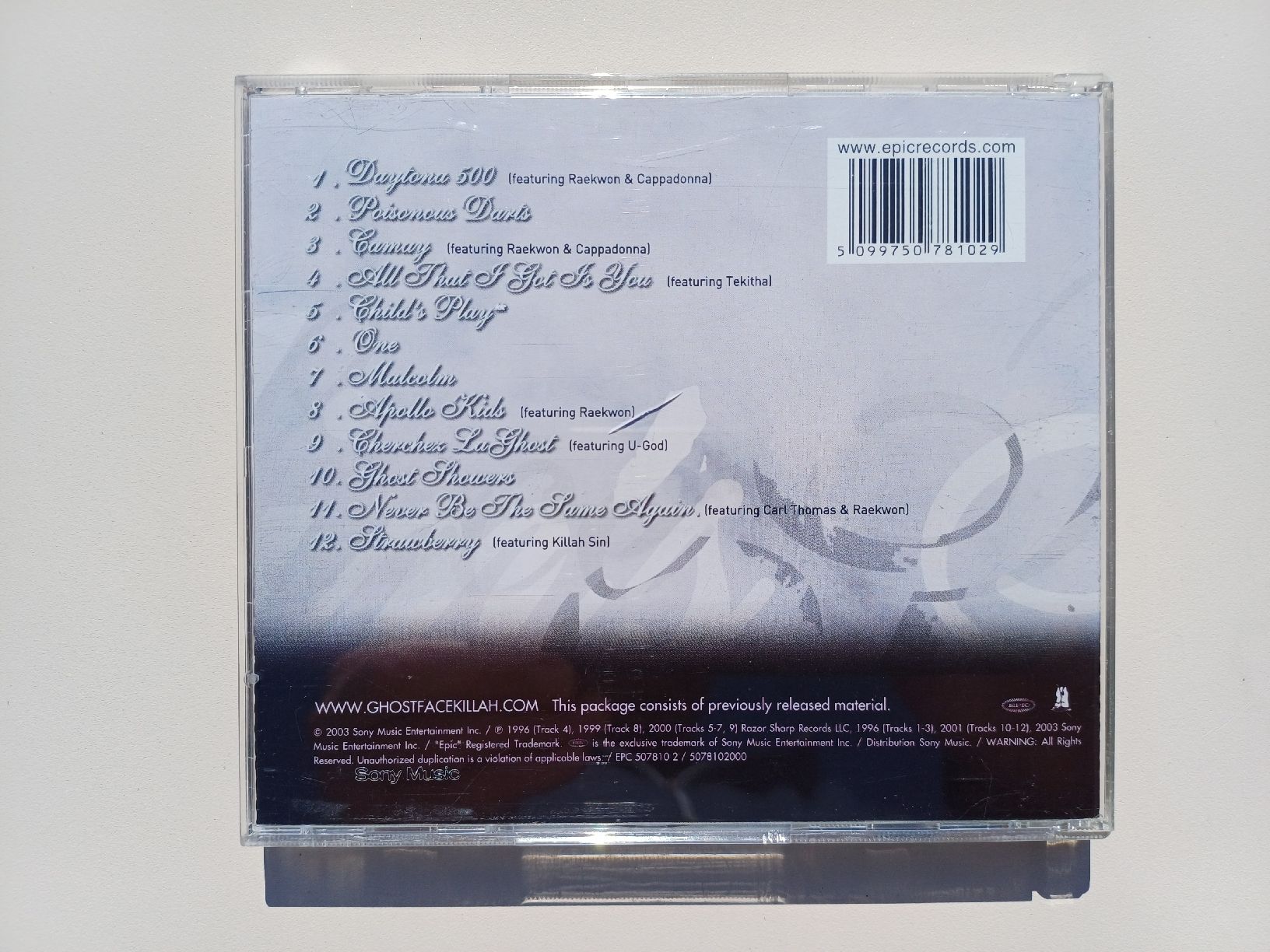 CD: Ghostface Killah "Shaolin's finest" CD – Usato da Begnins venduto da Drastic-Sound 1