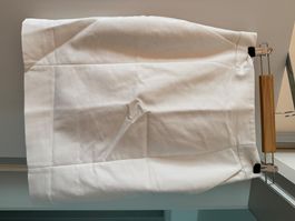 H&M Damen Bleistiftrock Weiss Gr. 36