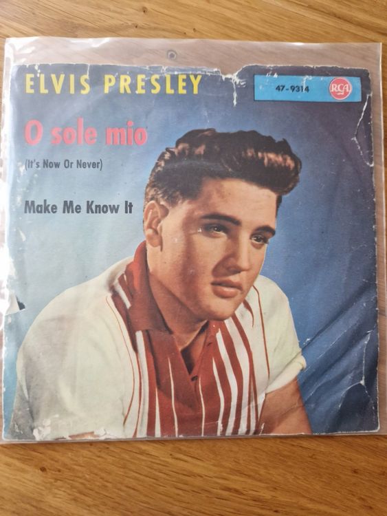 Vinyl Single Elvis Presley O Sole Mio Its Now Or Never Kaufen