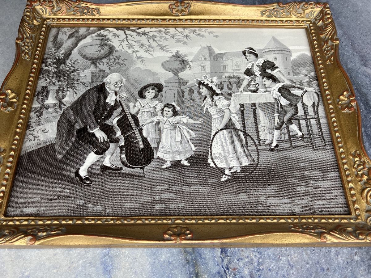 Foto & Immagini: Seiden Bild mit schöner Rahmen 26x20cm – Usato da Zürich venduto da otomado
