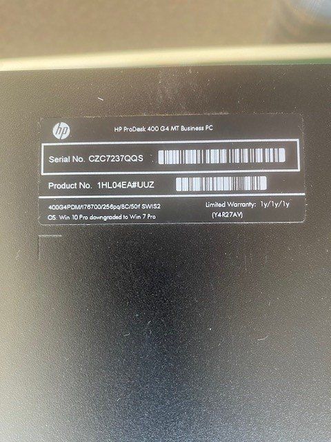 Hewlett Packard Custodie: HP ProDesk 400  Gehäuse – Usato da Wängi venduto da Bmo 2
