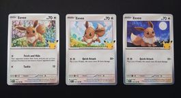 Triple Eevee Pokémon 30th Celebration Englisch