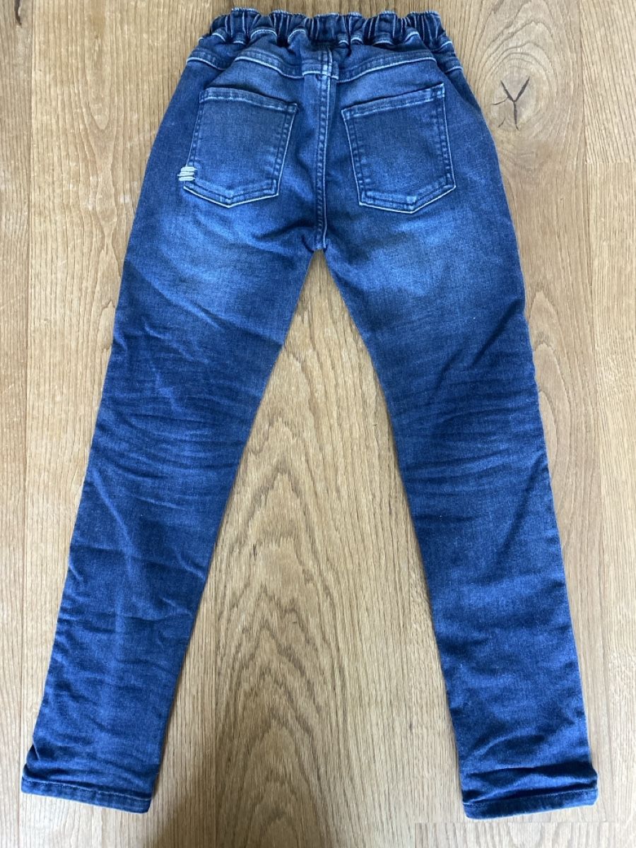 Hosen: Dreifeder Jeans blau, Grösse 134, elastischer Bund – Gebraucht aus Suhr von Jade87 1
