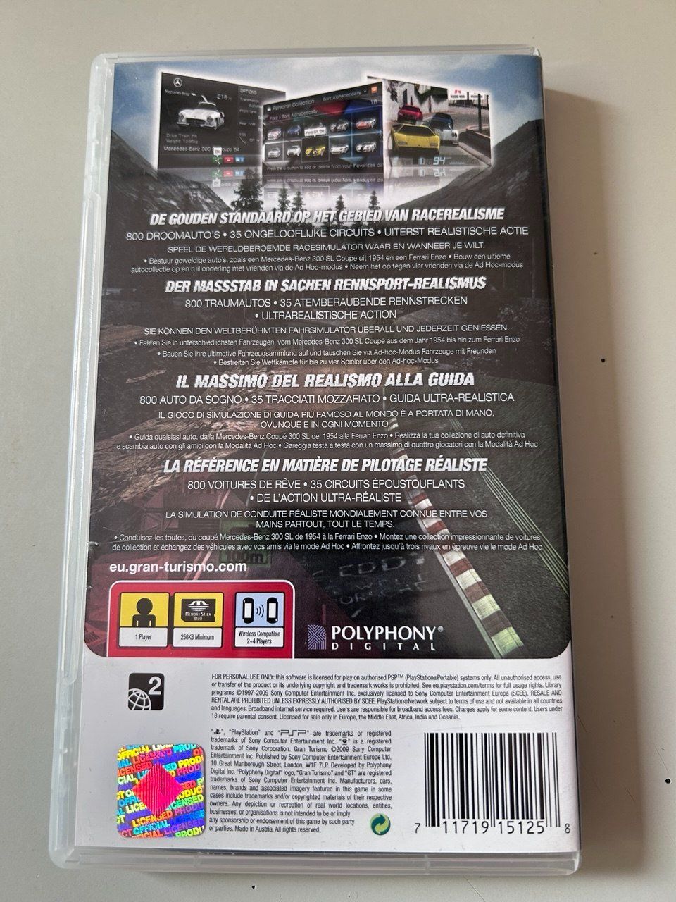 Sony Giochi: Gran Turismo per Sony PSP – Usato da Giubiasco venduto da LorisVale 1