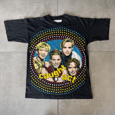 1990s Caught In The Act Vintage Boyband Band T-Shirt