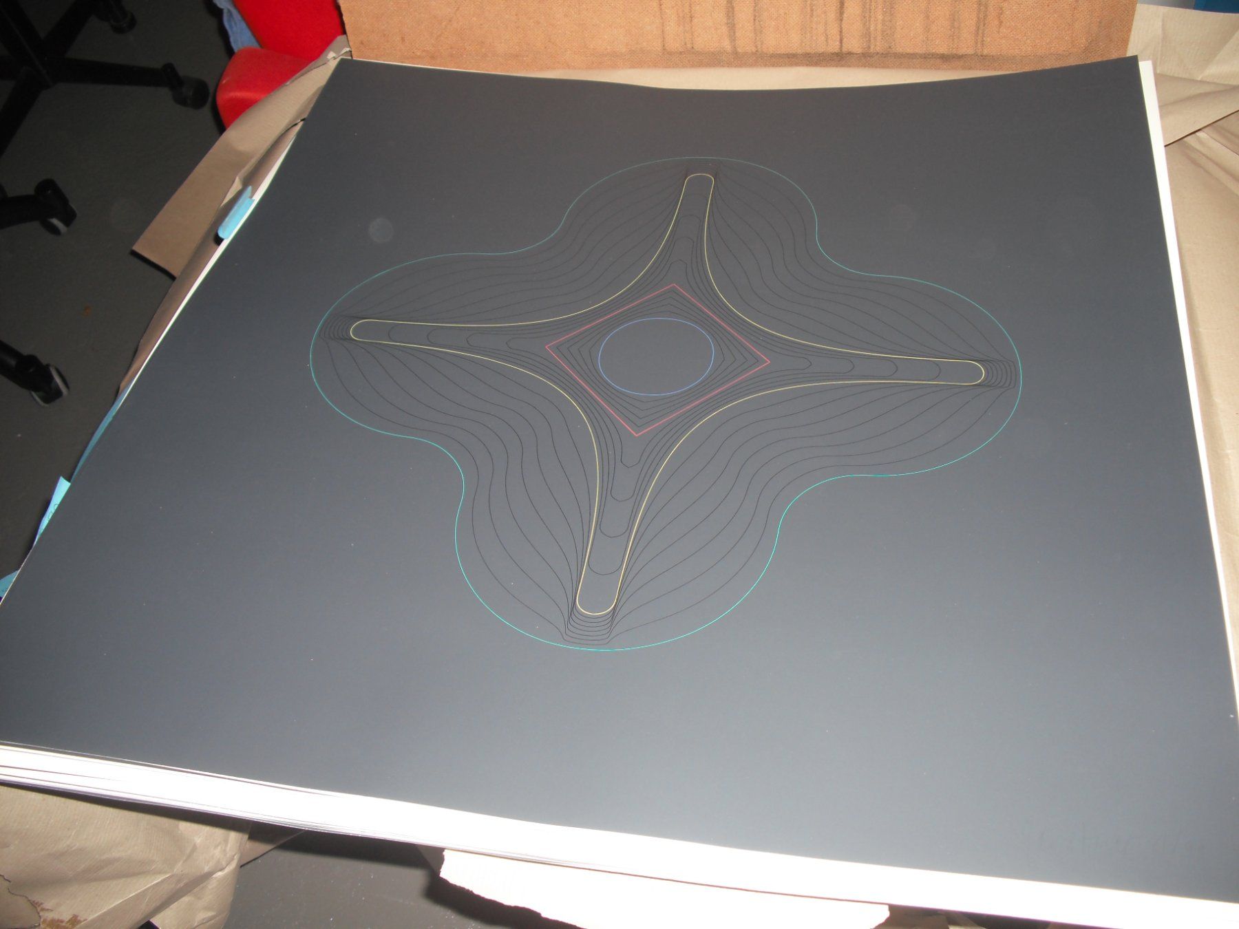 Grafica & Litografie: Karl Gerstner Serigraphie, Nr. 61/99, Signiert – Usato da Koblenz venduto da 70tschibu 2