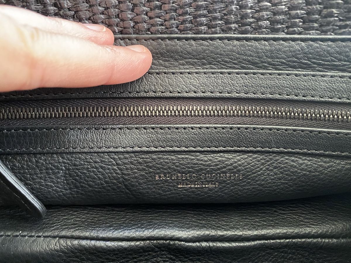 Brunello Cucinelli Borse da donna: Brunello Cucinelli Tasche aus Bast und Leder neuwertig – Usato da Dittingen venduto da ert_nyv5 5