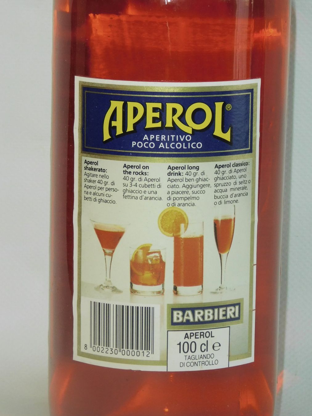 Bevande alcoliche: Vintage Aperol Barbieri 1980`s – Nuovo (secondo la descrizione) da Emmenbrücke venduto da Ulisse-22 3