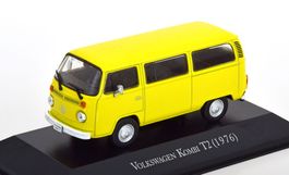 VW T2b Bus 1972-1979 gelb / weiss      1:43 von Altaya / IXO