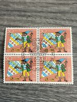 Briefmarke Pro Juventute 1984, Viererblock, Top Zustand