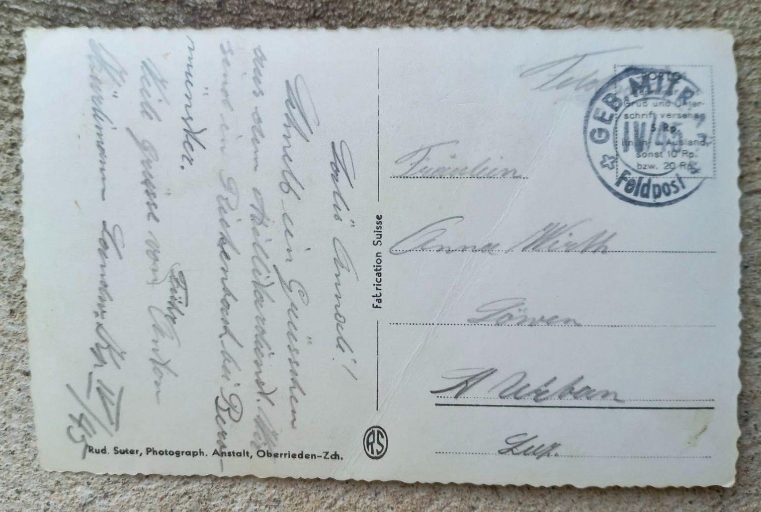 Cartoline postali: AK Rickenbach – Usato da Burgdorf venduto da glasrabe01 1