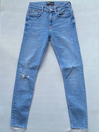 Zara Jeans Gr.34 Hellblau Skinny Fit