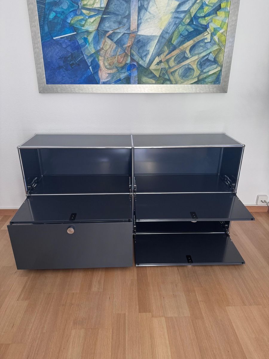 Regale: USM Haller Möbel Regal Sideboard Anthrazit – Gebraucht aus Thalwil von BOLEGO 3