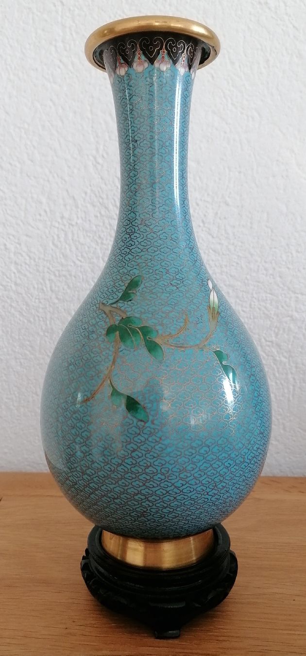 Vasi & Recipienti: Kupfer-Vase bemalt mit Sockel – Usato da Liesberg Dorf venduto da Polarfuchs24 1