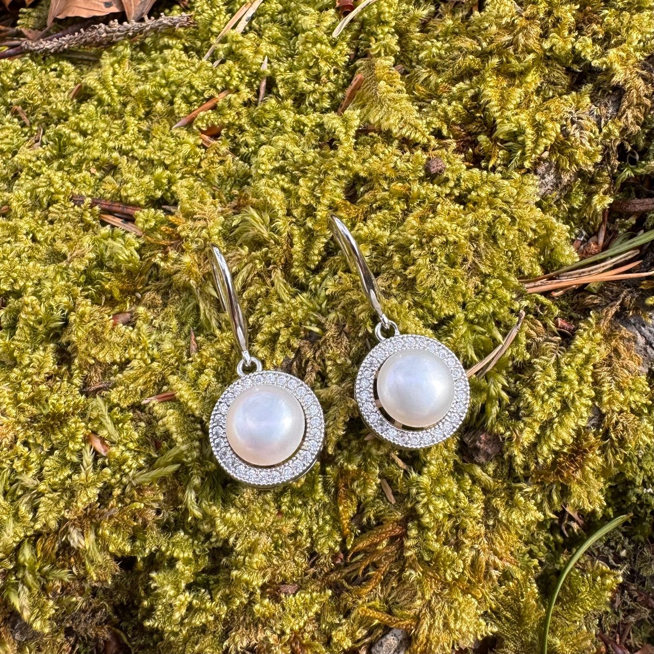 Orecchini pendenti & Orecchini a lobo: Wunderschöne versilberte Ohrringe mit echten Süsswasserperle – Nuovo e nell'imballaggio originale da Rombach venduto da Ivreajewels 2