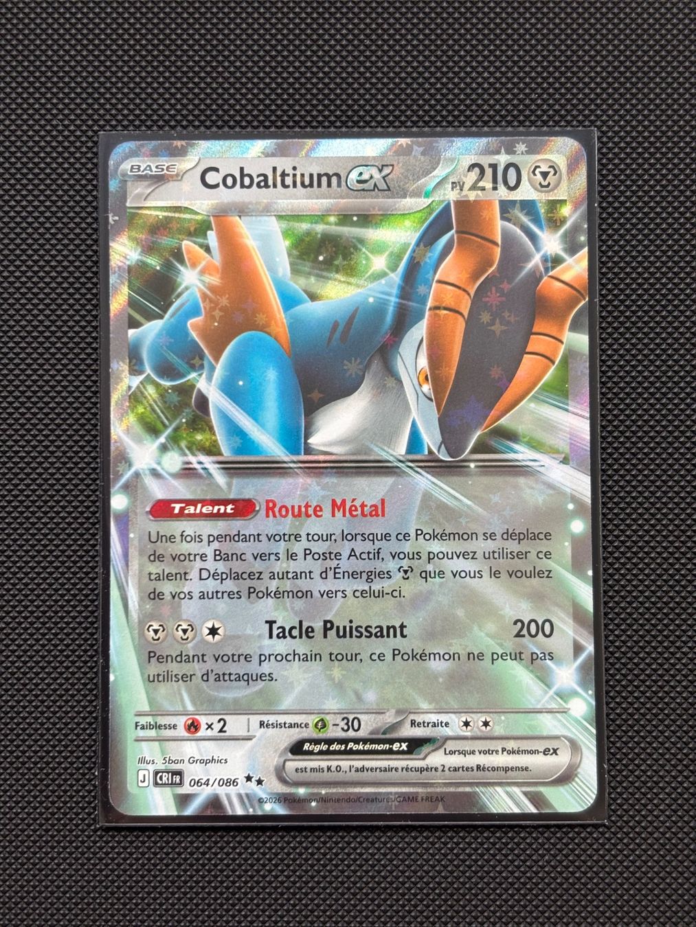 Pokémon Carte collezionabili: Fr - Cobaltium Ex 064/086 - Pokémon – Nuovo (secondo la descrizione) da Neuchâtel venduto da caraadrynn