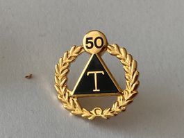 1 Pin T 50 Jahre