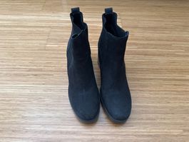 Stiefeletten Damen Schwarz Wildleder Grösse 40 neu