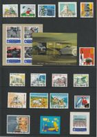 Jahresserie 2005 mit ET-Halbmondstempeln, Postpreis 53.75