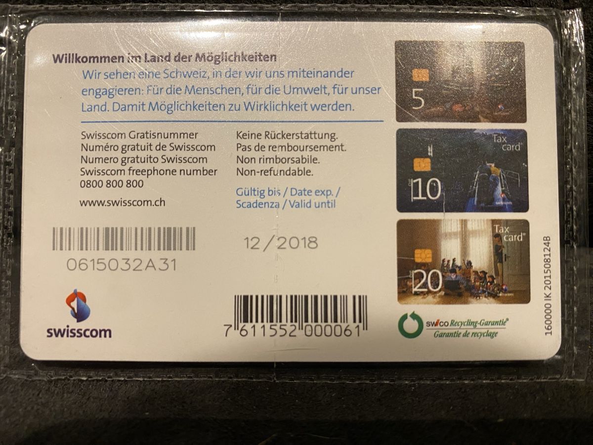 Cartes de téléphone: Taxcard neuve – Neuf avec emballage d'origine à Lausanne par babacard10 1