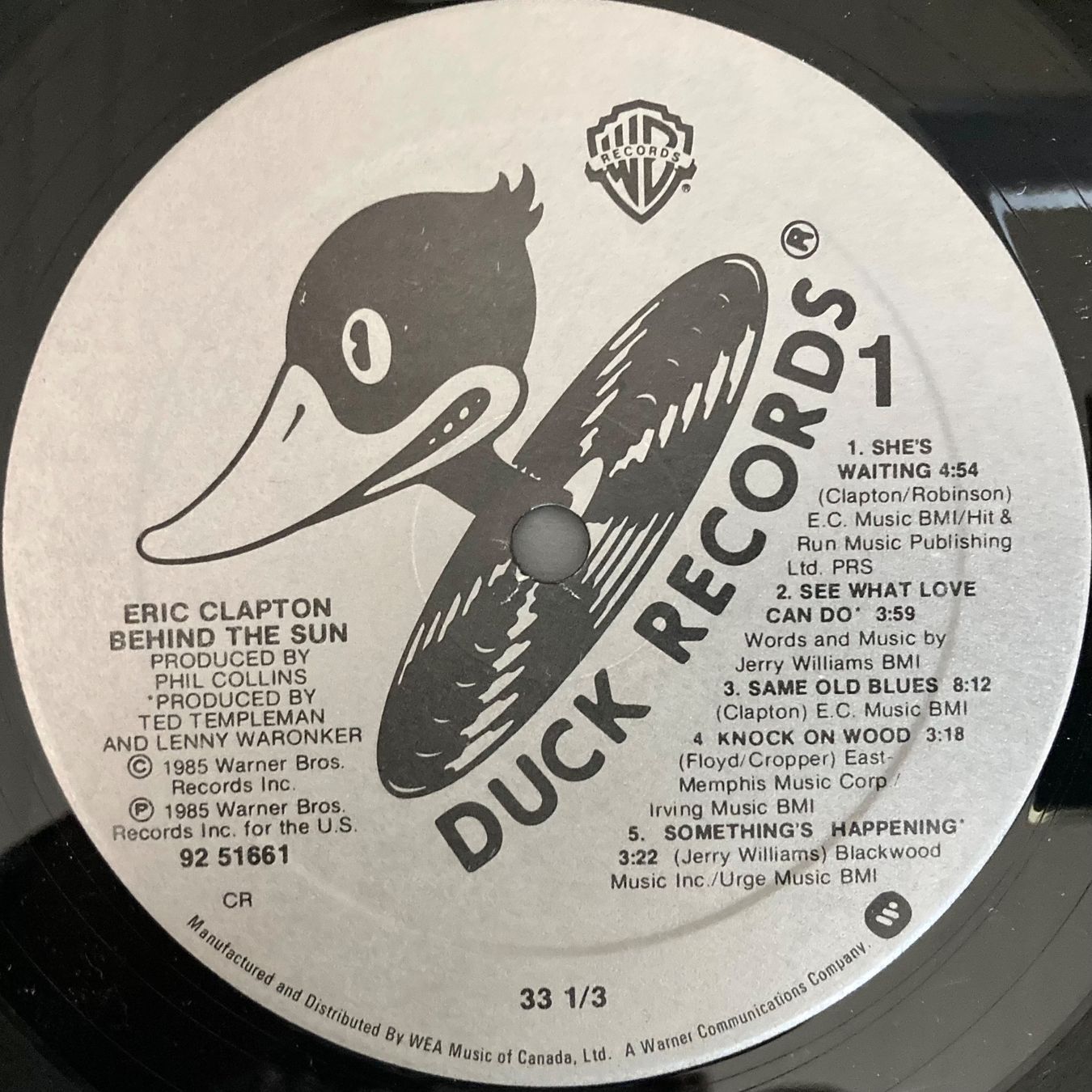 Dischi in vinile: ERIC CLAPTON - BEHIND THE SUN – Usato da Poliez-Pittet venduto da Newtown-Records 2