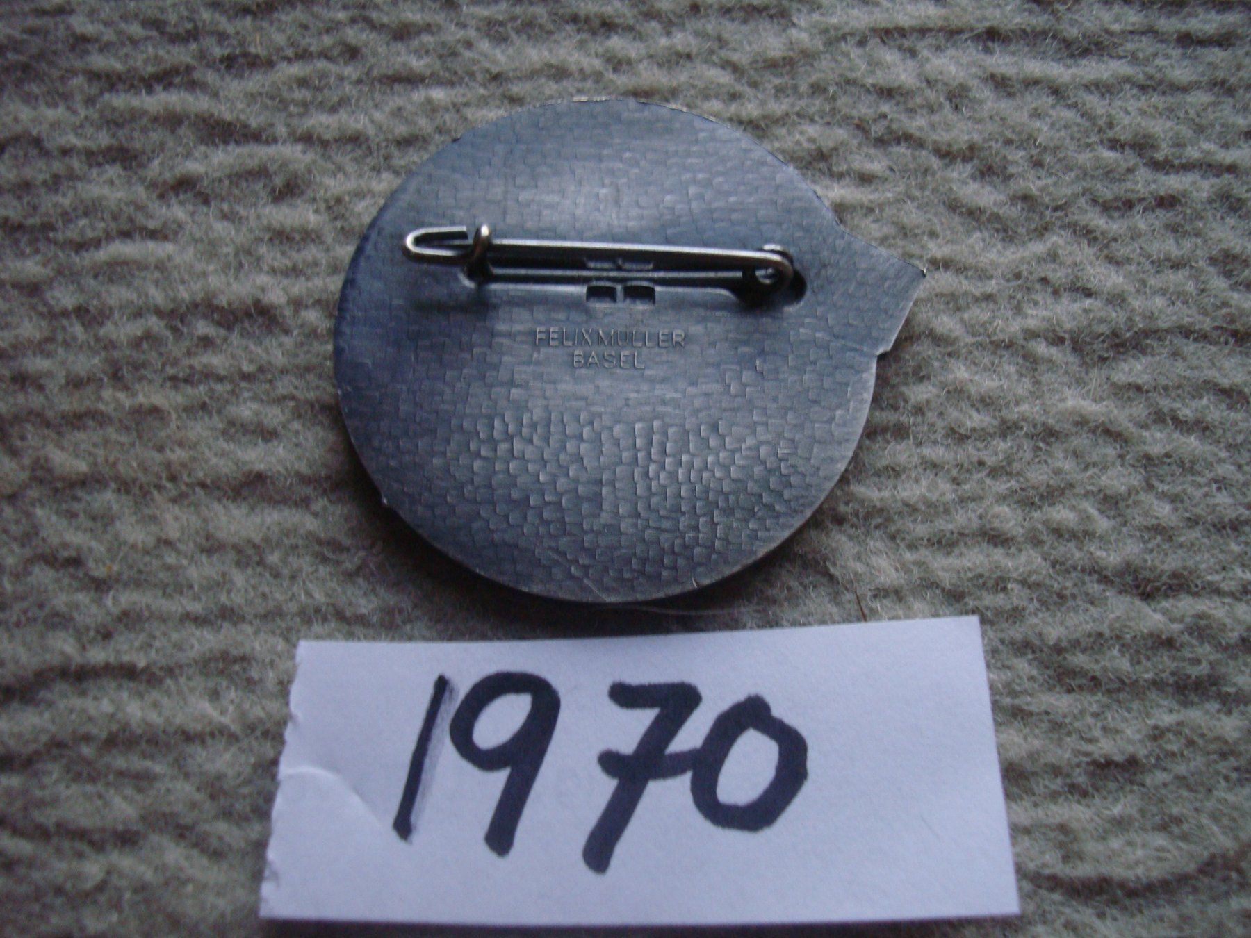 Basler Placchette & Badge: Baslerfasnachtsplaketten Silber 1970 – Usato da Arlesheim venduto da printz01 1