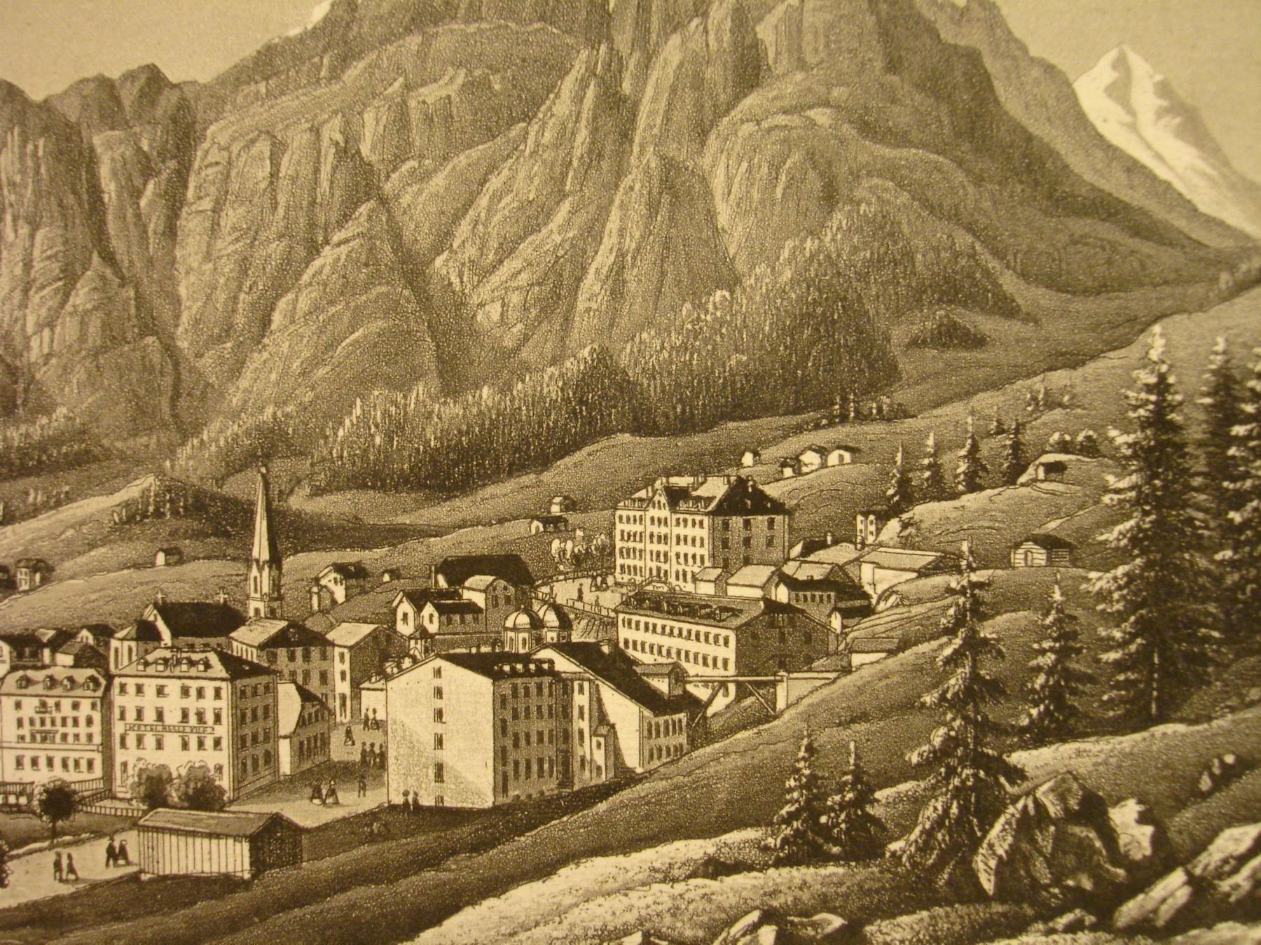 Incisioni: LEUK, AQUATINTA UM 1860 – Usato da Grüningen venduto da Kartensammler 3